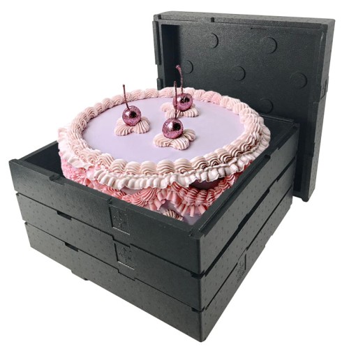 Pojemnik termoizolacyjny składany na tort 50x50x22 cm (zdjęcie poglądowe)