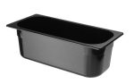 Kuweta do lodów z poliwęglanu czarna 360x165x(H)120 mm
